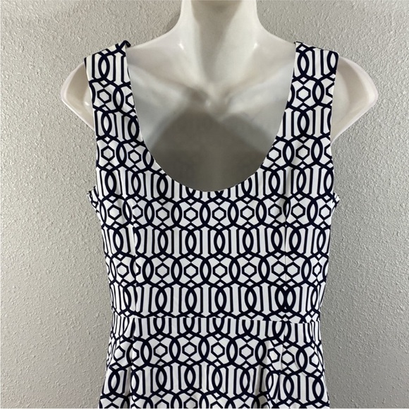 JUDE CONNALLY Mary Pat Dress in Bamboo Navy & White - Picture 11 of 16